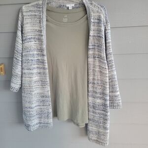 J Jill Sweater + Tee EUC 2X